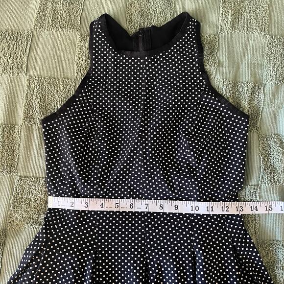 Rare Lululemon Biggie Dot Dress Black White Polka Dot Athletic Tennis Running - Picture 11 of 11
